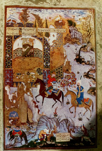 Mir Musavvir - Just Nushirvan and the Vizier by Mir Musavvir